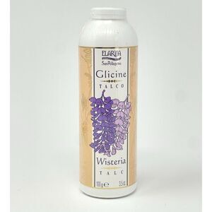 NEW San Pellegrino Elariia Wisteria Floral 3.5 oz Talc Body Powder SEALED